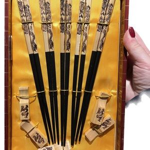 Chopstick Set In Box - New
